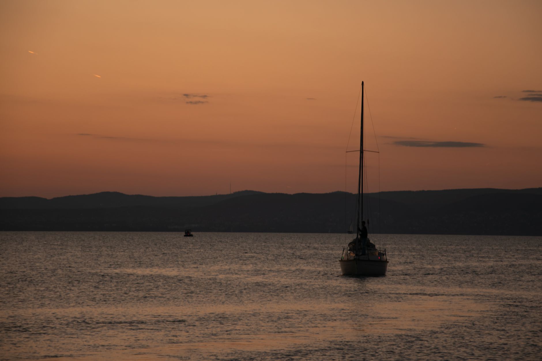 Balaton naplementében